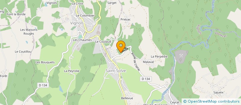 localisation de l'entreprise MADAME MARION CEUGNART  VOUTEZAC