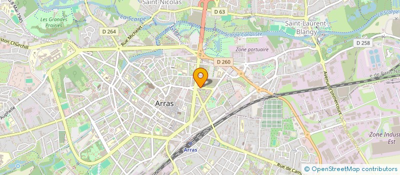 localisation de l'entreprise MADAME MARION CHABOT à ARRAS