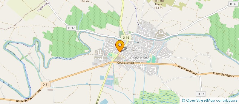 localisation de l'entreprise MADAME MARION CHAMAYRAC  CAPESTANG