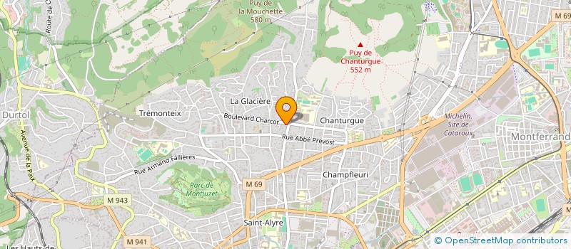 localisation de l'entreprise MADAME MARION CHAMBINAUD à SAINT-PIERRE-LE-CHASTEL