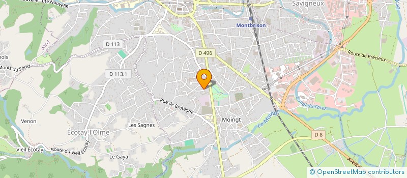 localisation de l'entreprise MADAME MARION CHAMOURET  MONTBRISON