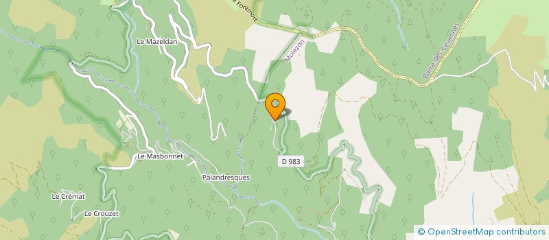 localisation de l'entreprise MADAME MARION CHAMPETIER  MOLEZON