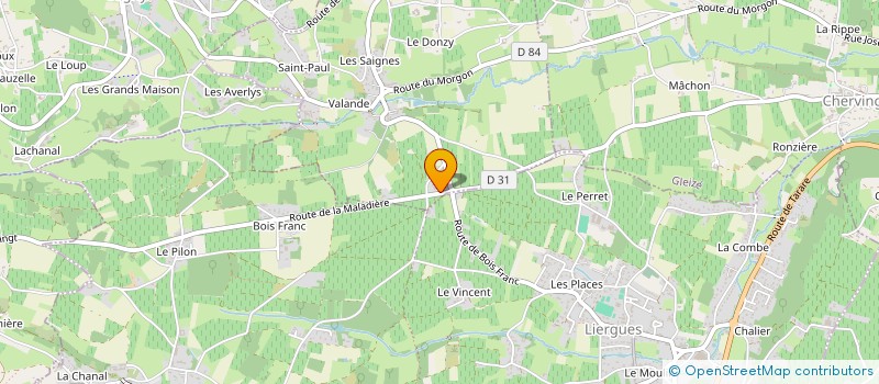 localisation de l'entreprise MADAME MARION CHAPPAZ  VILLEFRANCHE-SUR-SAONE