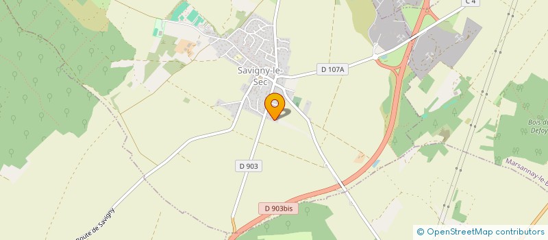 localisation de l'entreprise MADAME MARION CHASSUA  SAVIGNY-LE-SEC