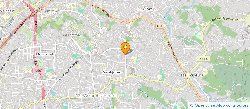 localisation de l'entreprise MADAME MARION CHATEAU à MARSEILLE