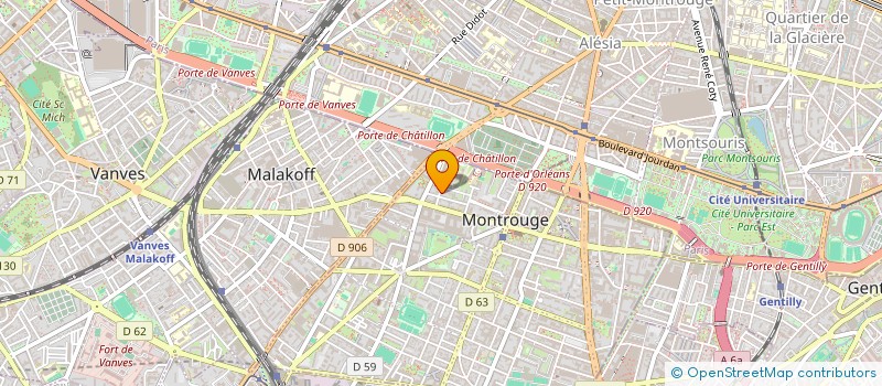 localisation de l'entreprise MADAME MARION CHATELAIN à MONTROUGE