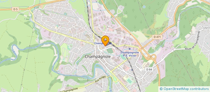 localisation de l'entreprise MADAME MARION CHATELAIN  CHAMPAGNOLE