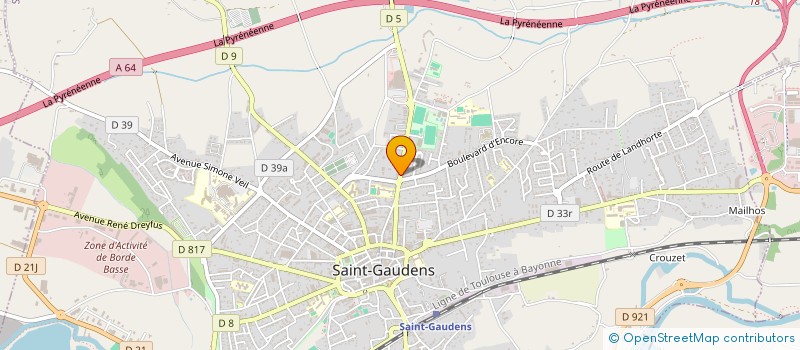 localisation de l'entreprise MADAME MARION CHAVE à SAINT-GAUDENS