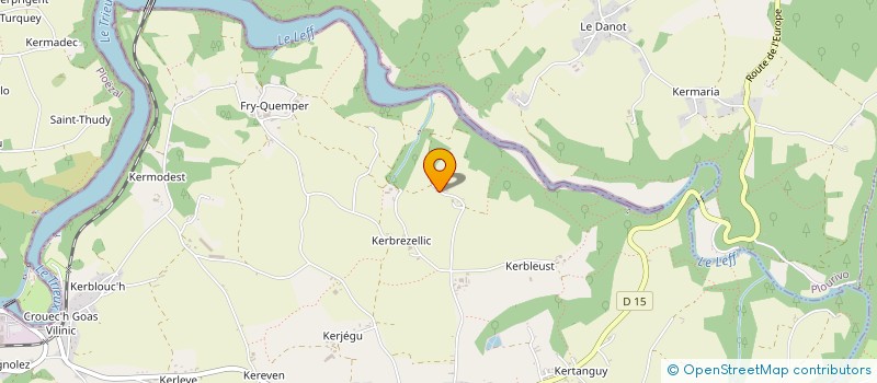 localisation de l'entreprise MADAME MARION CHAVIGNY  QUEMPER-GUEZENNEC