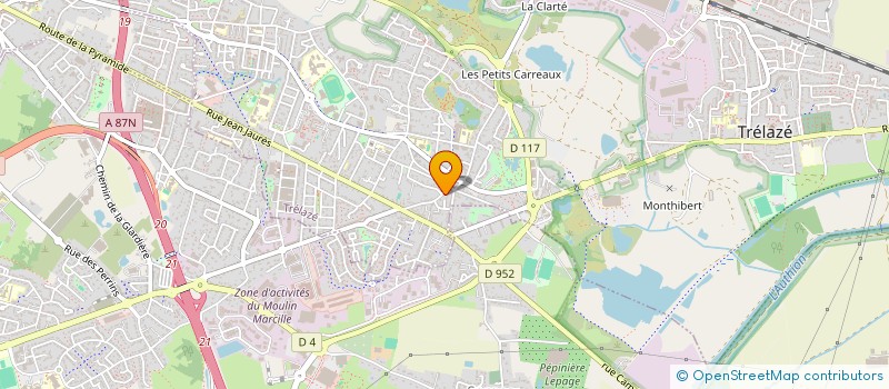 localisation de l'entreprise MADAME MARION CHELLE à TRELAZE