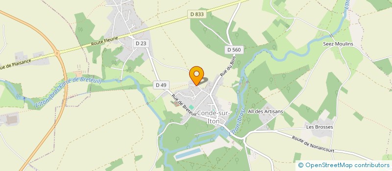 localisation de l'entreprise MADAME MARION CHENEAU à BRETEUIL