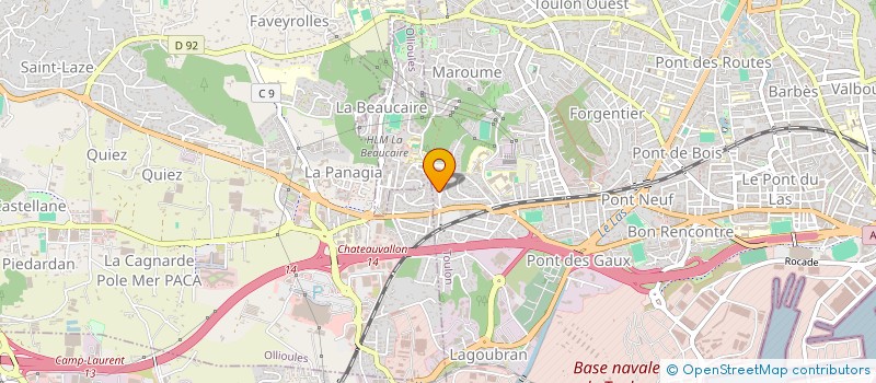 localisation de l'entreprise MADAME MARION CHEVALIER à TOULON