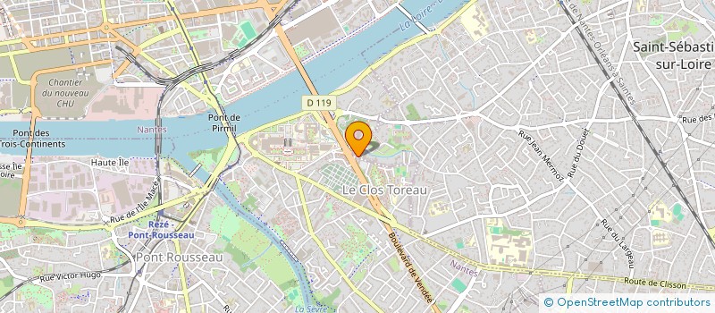 localisation de l'entreprise MADAME MARION CHEVALIER à SAINT-SEBASTIEN-SUR-LOIRE