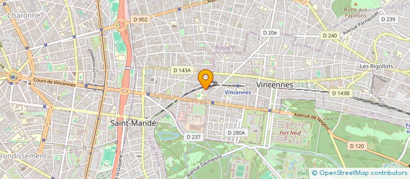 localisation de l'entreprise MADAME MARION CHOLLEY  VINCENNES