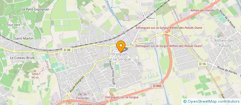 localisation de l'entreprise MADAME MARION CHOUVIN  ENTRAIGUES-SUR-LA-SORGUE