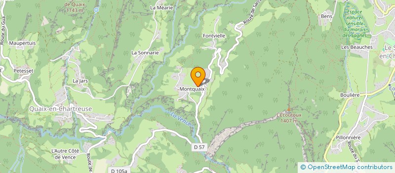 localisation de l'entreprise MADAME MARION CHRISTIN  QUAIX-EN-CHARTREUSE