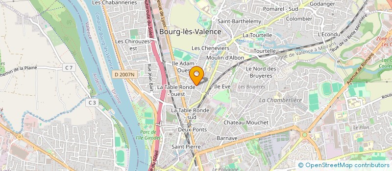 localisation de l'entreprise MADAME MARION CINQUIN  BOURG-LES-VALENCE