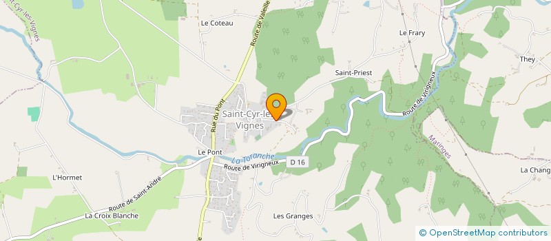 localisation de l'entreprise MADAME MARION CLADET à SAINT-CYR-LES-VIGNES