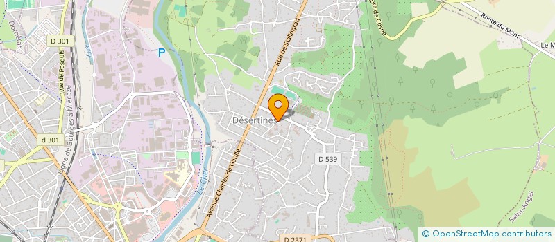 localisation de l'entreprise MADAME MARION CLAME  DESERTINES
