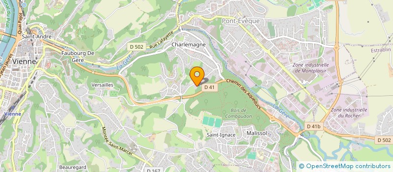 localisation de l'entreprise MADAME MARION CLAVEL  VIENNE