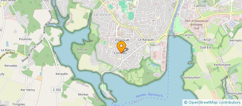 localisation de l'entreprise MADAME MARION COATRIEUX à VANNES