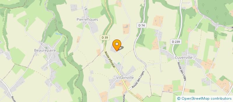 localisation de l'entreprise MADAME MARION COCHET  VILLAINVILLE