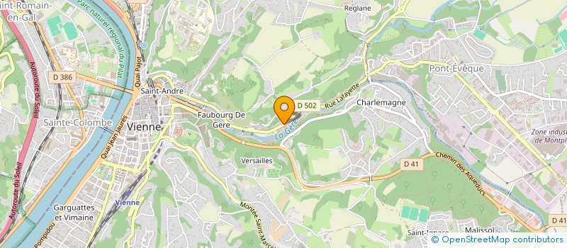 localisation de l'entreprise MADAME MARION COEUR  VIENNE