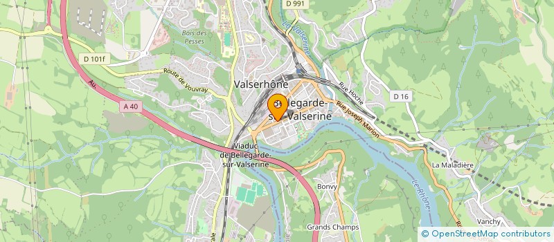 localisation de l'entreprise MADAME MARION COIFFIER à VALSERHONE