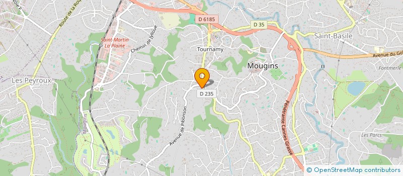 localisation de l'entreprise MADAME MARION COMEAU à MOUGINS