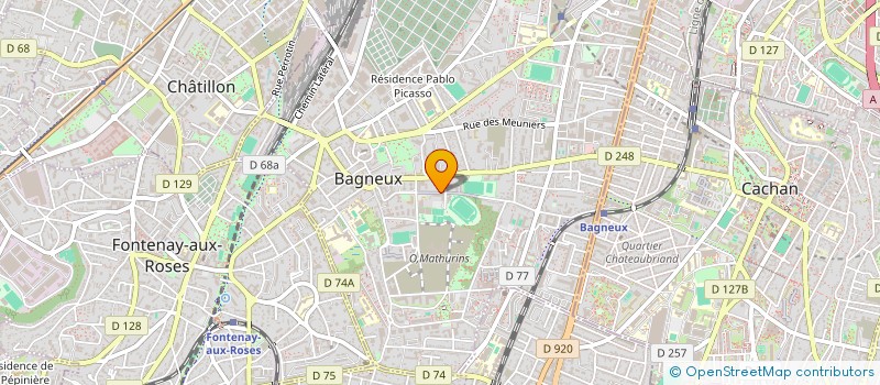localisation de l'entreprise MADAME MARION CONNAN à BAGNEUX