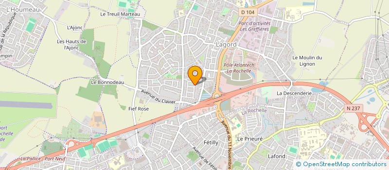 localisation de l'entreprise MADAME MARION CORALIE ELISA FLORIS  LAGORD