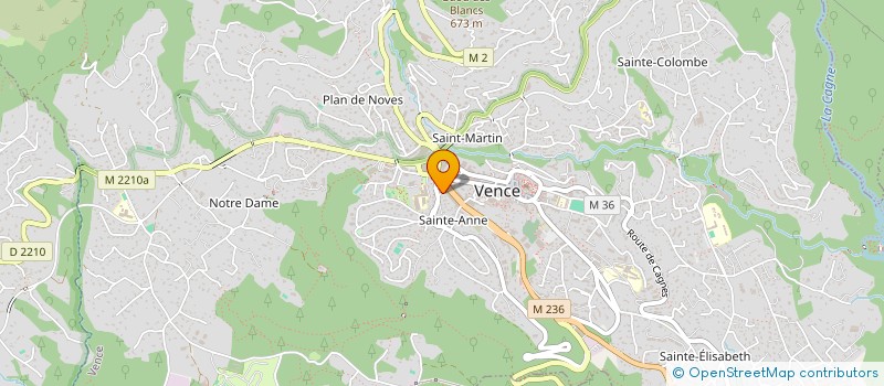 localisation de l'entreprise MADAME MARION CORDONNIER à VENCE