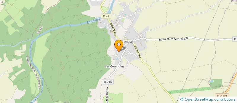 localisation de l'entreprise MADAME MARION CORNET  JENZAT