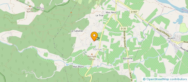 localisation de l'entreprise MADAME MARION CORRE  TORNAC