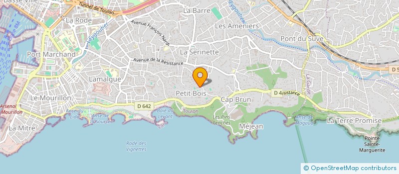 localisation de l'entreprise MADAME MARION CORTEY DUMONT à TOULON