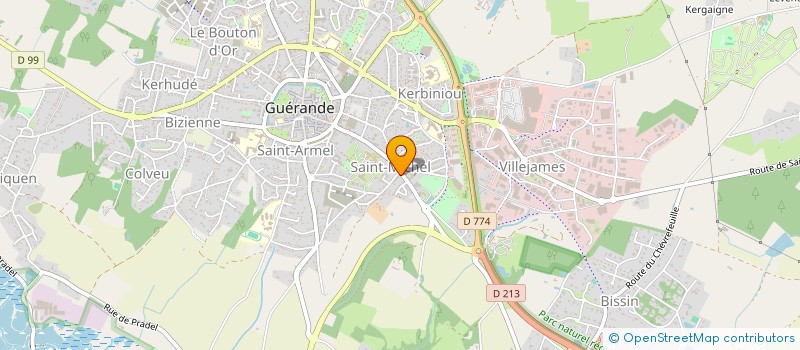 localisation de l'entreprise MADAME MARION CORVEC  GUERANDE