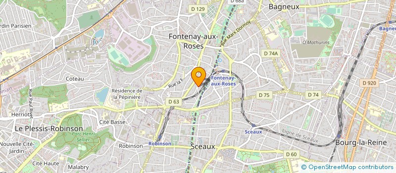 localisation de l'entreprise MADAME MARION COTTET à FONTENAY-AUX-ROSES