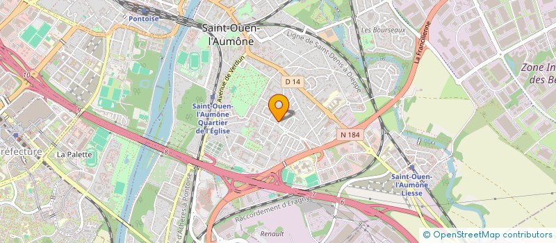 localisation de l'entreprise MADAME MARION COUEDON à SAINT-OUEN-L'AUMONE