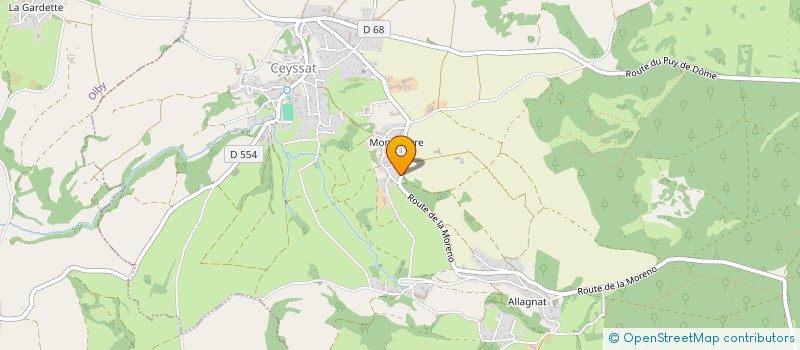 localisation de l'entreprise MADAME MARION COUILLARD  SAINT-PIERRE-ROCHE