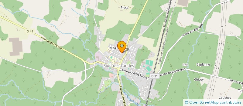 localisation de l'entreprise MADAME MARION COULOUDOU  RION-DES-LANDES