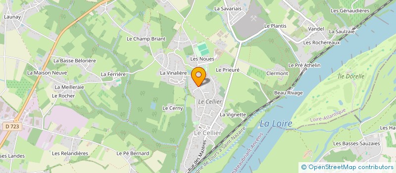 localisation de l'entreprise MADAME MARION COURTEL à LE CELLIER