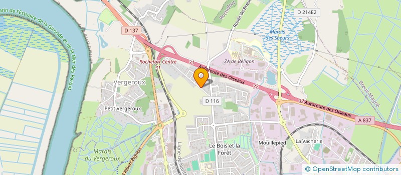 localisation de l'entreprise MADAME MARION COUTURIER  ROCHEFORT