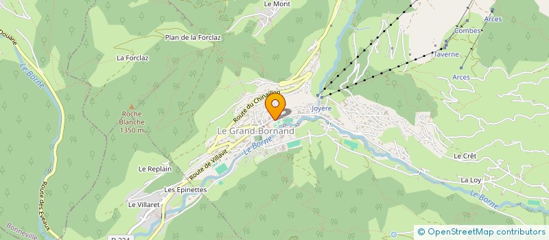 localisation de l'entreprise MADAME MARION CREVEAUX  LE GRAND-BORNAND