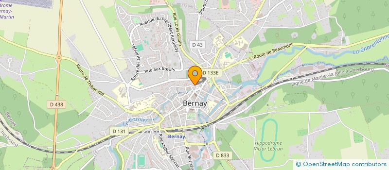 localisation de l'entreprise MADAME MARION CREVEL  BERNAY