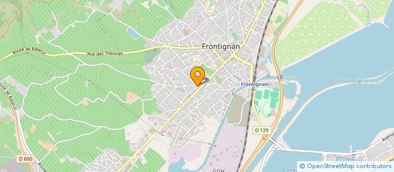 localisation de l'entreprise MADAME MARION CROS  FRONTIGNAN