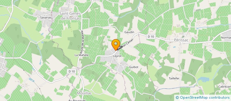 localisation de l'entreprise MADAME MARION CRUZ  SAINT-GENES-DE-FRONSAC