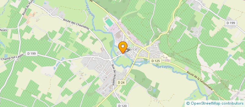 localisation de l'entreprise MADAME MARION CURNIER à BELLEVIGNE-EN-LAYON