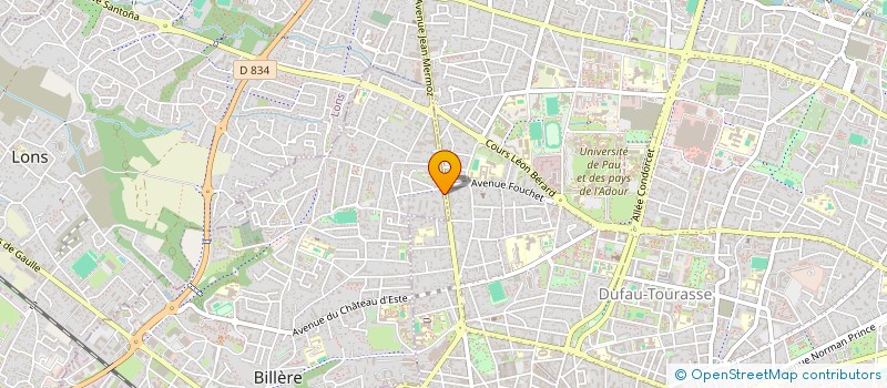 localisation de l'entreprise MADAME MARION CURT  BILLERE