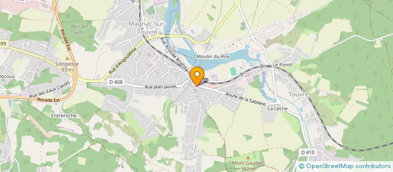 localisation de l'entreprise MADAME MARION CUSSAGUET  TOUVRE