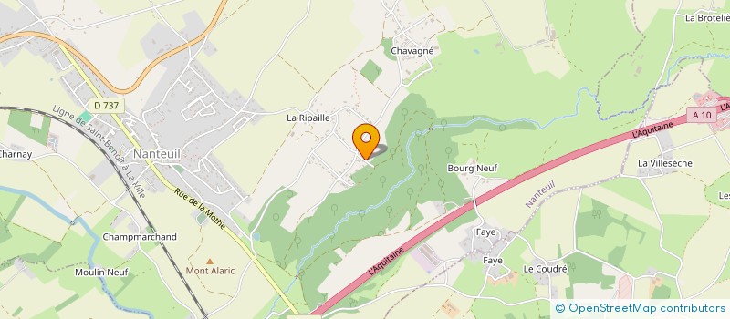 localisation de l'entreprise MADAME MARION DABIN  NANTEUIL